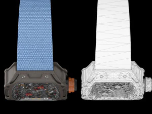 richard mille nadal rm 27-04 lowpoly 3D Model