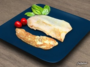 grilled turkey 3Dモデル