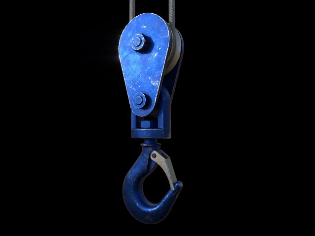 crane hook 3D Model .c4d .max .obj .3ds .fbx .stl .blend 