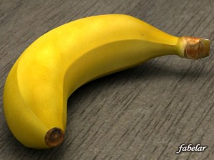 banana 3D मॉडल