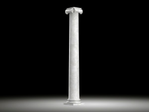 angular ionic column Modèle 3D