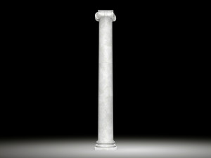 angular ionic column Modèle 3D