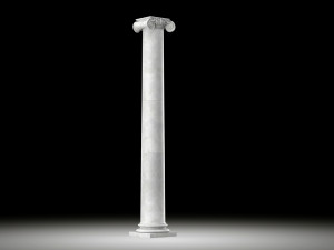 angular ionic column Modèle 3D
