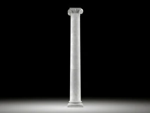 각진 이온 기둥 3D 모델