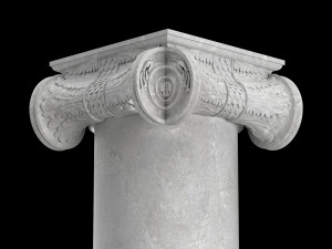angular ionic column Modèle 3D