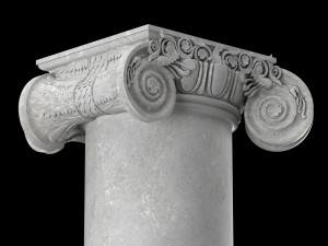 angular ionic column Modèle 3D