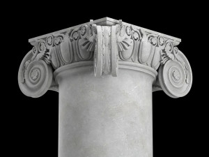 angular ionic column Modèle 3D
