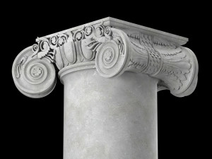 angular ionic column Modèle 3D