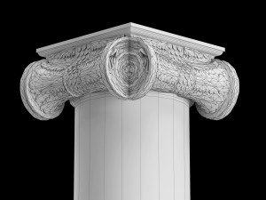 angular ionic column Modèle 3D