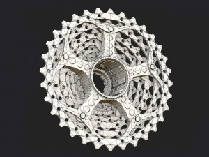 sram cassette pg990 3D Модель
