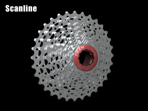 sram cassette pg990 3D Модель