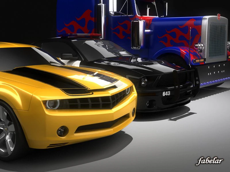 autobots and decepticon 1 3D Model .c4d .max .obj .3ds .fbx .stl .blend 