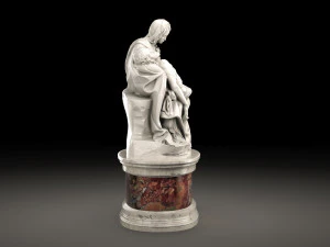 Piet&agrave; di Michelangelo Modello 3D