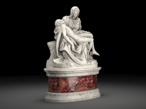 pieta by michelangelo 3D Model