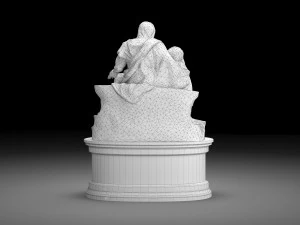 Piet&agrave; di Michelangelo Modello 3D