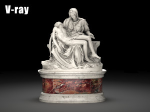 pieta by michelangelo 3D Model