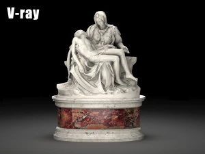 Piet&agrave; di Michelangelo Modello 3D