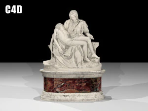 Piet&agrave; di Michelangelo Modello 3D