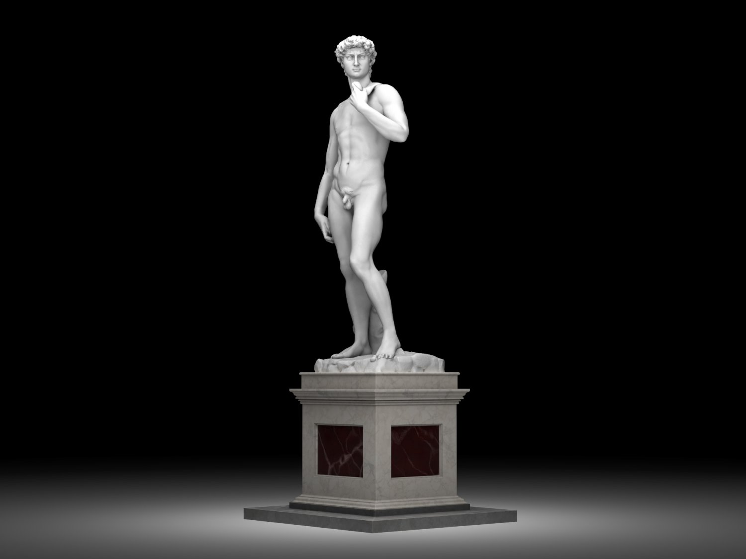 Statue of david 3d model discount