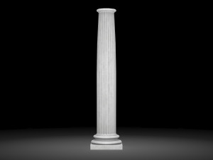 fluted column 3D Model