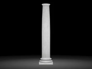 fluted column 3D Model