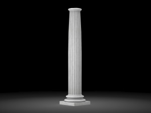 fluted column 3D Model