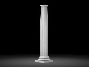fluted column 3D Model