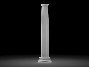fluted column 3D Model
