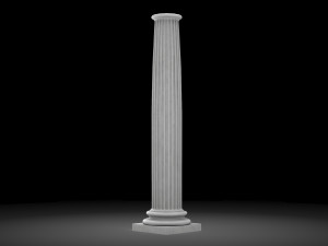 fluted column 3D Model
