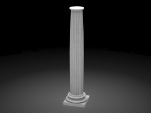 fluted column 3D Model