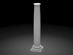 fluted column 3D Model