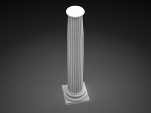 fluted column 3D Model