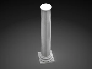fluted column 3D Model
