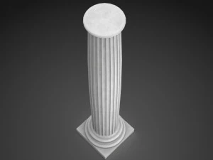 fluted column 3D Model