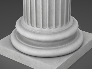 fluted column 3D Model