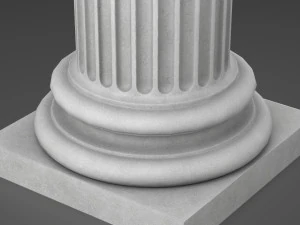 fluted column 3D Model