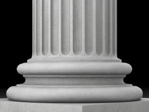fluted column 3D Model