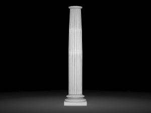 fluted column 3D Model