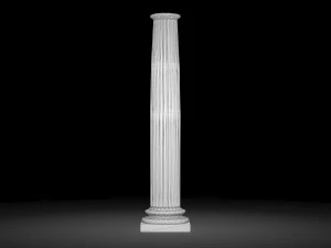 fluted column 3D Model