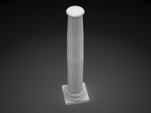fluted column 3D Model