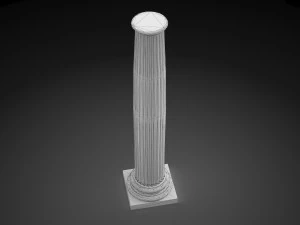 fluted column 3D Model