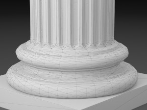 fluted column 3D Model