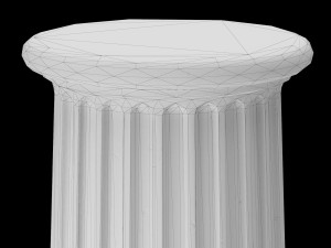fluted column 3D Model