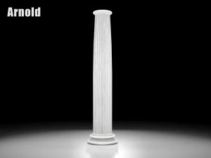 fluted column 3D Model