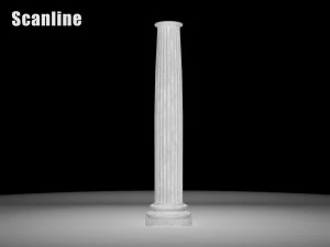 fluted column 3D Model