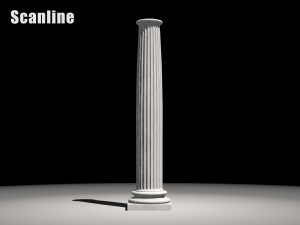 fluted column 3D Model