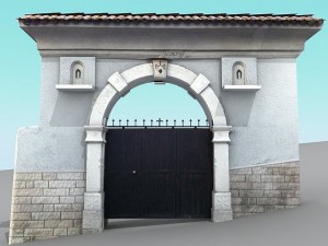 villa main entrance 1 3D 모델