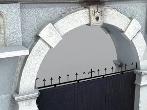 villa main entrance 1 3D Model