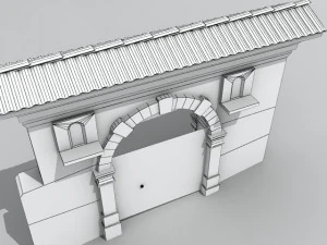 villa main entrance 1 3D Model