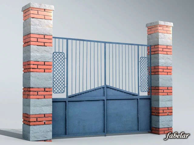 puerta 02 Modelo 3D .c4d .max .obj .3ds .fbx .stl .blend 